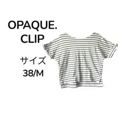 オペークドットクリップ オーガニックコットン 度詰天竺 ボーダー カットソー Mのサムネイル
