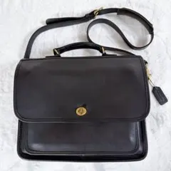 Coach Metropolitan Briefcase 2WAY レザー 黒
