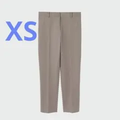 PLST コットンブレンドスティックパンツ　ベージュ　ブラウン　XS
