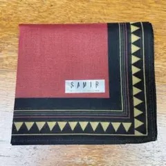 SAMIR 幾何学模様 ハンカチ 新品 未使用