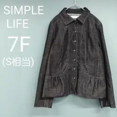 ♡SIMPLE LIFE 長袖 コーデュロイジャケット 7F S相当レディース♡のサムネイル