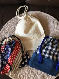 ★ハンドメイド★巾着3個セット