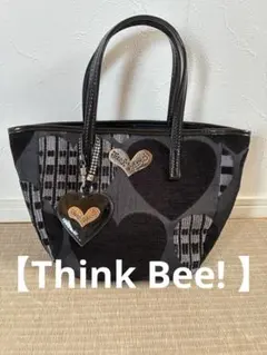 Think Bee! シンクビー ハンドバッグ トートバッグ ロックハート 黒