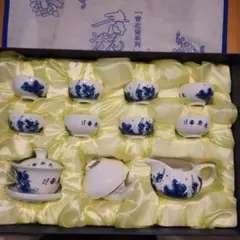 青花茶器セット 陶磁器 12点