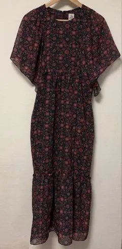 チャイルドウーマン 花柄フレアスリーブマキシワンピースのサムネイル