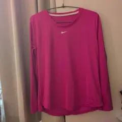 Nike Dri-FIT ピンク 長袖Tシャツ L