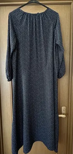 水玉 ロングワンピース