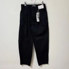 【新品タグ付】ユニクロユー　タックワイドパンツ　ブラック　25春夏　ウエスト73