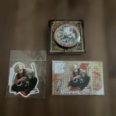 ヒロアカ　バースデイジオラマ　2024 爆豪勝己　ステッカー 缶バッチ