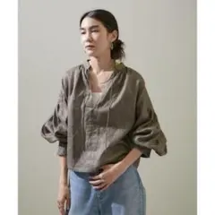 plage プラージュ mini blouson ブラウス ブラウン 2025年 - メルカリ