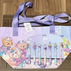 【新品未使用】香港ディズニー ダッフィーフレンズ ボールペン ショッピングバック