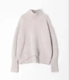 ギャルリーヴィー ファインウールハイネックプルオーバー Sライトグレー