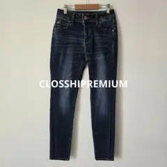 【CLOSSHIPREMIUM】デニム　スキニー　ストレッチ　ストレート　M