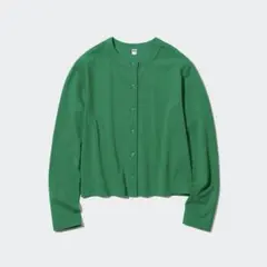UNIQLO UVカットジャージークルーネックカーディガン ( 長袖 )