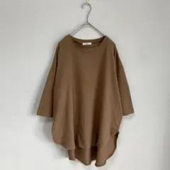 【shelney/シェルニー】クロップド　カットソー　トップス【LL】コットンのサムネイル