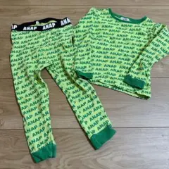 s*r様 ANAP kids ロゴ総柄　セットアップ　90