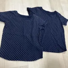 無印良品 ドット柄 Tシャツ 2枚セット 110cm 120cm