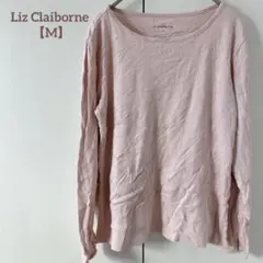 Liz Claiborne 【M】ピンク 長袖 Tシャツ カットソー レディース