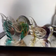 Murano ガラス 猫 フィギュア 金彩 ベネチアンガラス - メルカリ