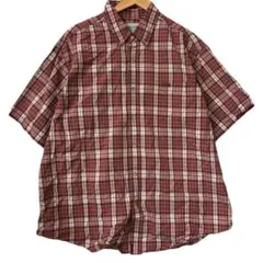 carhartt カーハート　半袖シャツ　ワーク　チェック　アメカジ