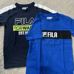 FILA Tシャツ 140 青 黒　2枚セット