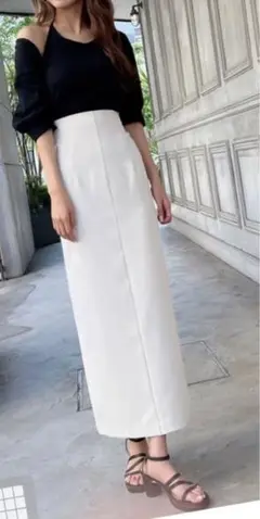 GRL ハイウエストバックスリットタイトスカート [fo1610]