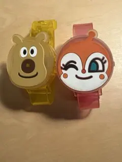 アンパンマン 時計型　光おもちゃ　2個セット