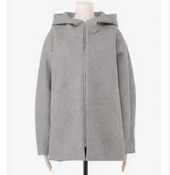 再値下げ⭐︎エブール ボンディングコート フーデッドコート グレー ebure エブール EBURE ボンディングコート グレー サイズ：38