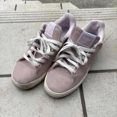 アディダス、スタンスミススエード、パステルピンク