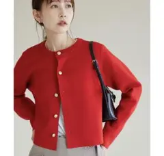 ROPE' PICNIC ミラノリブ金ボタンニットカーディガン