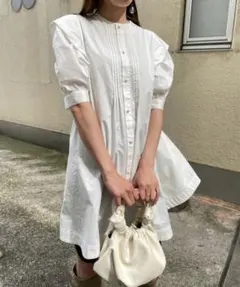 専用　アメリヴィンテージ2WAY TUCK SLEEVE TUNIC SHIRT Ameri 2WAY TUCK SLEEVE TUNIC SHIRT - メルカリ