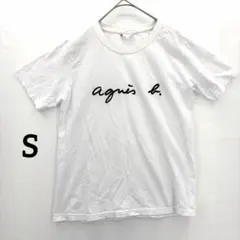 アニエスベー 白 ロゴ Tシャツ S 定番 ハイブランド シンプル カジュアルのサムネイル