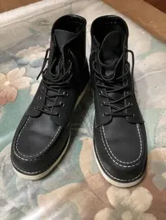 ブラックレザーエンジニアブーツ　26.5cm