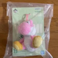 スーパーマリオ B賞 カラフル★ヨッシーぬいぐるみマスコット ピンク