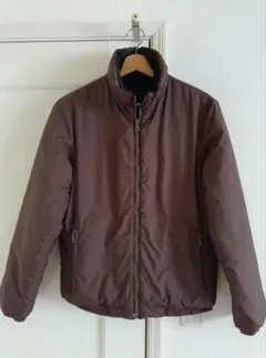 ★オールド ユニクロ リバーシブル 中綿ナイロンジャケット/紺&グレー サイズM