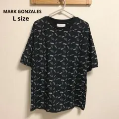 【MARK GONZALES】半袖 Tシャツ ブラック L 総柄