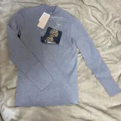 Rose Tiara グレー 長袖ニット 38サイズ