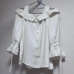 INGNI オフショルダー ブラウス ホワイト M