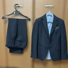 スーツ上下　卒業式　WANDER FACTORY ダークグレー 140