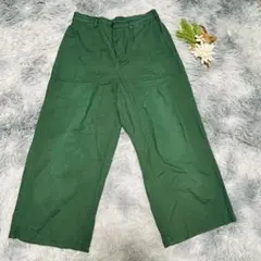 Studio CLIP スタディオクリップ (L) ワイドパンツ ゆったり 緑