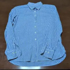 無印良品　ギンガムチェックシャツ