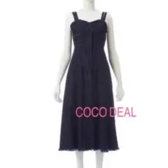 COCO DEAL配色ステッチジャンパースカート