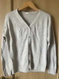 GU グレー 長袖カーディガン