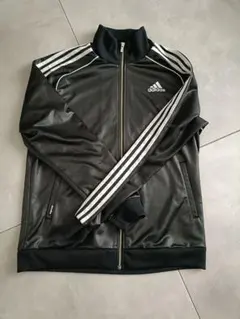 90s　adidas ブラック ジャージ レザー風　常田