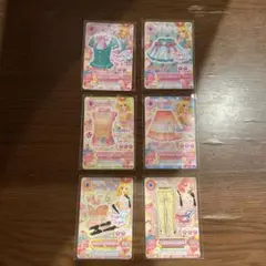 アイカツ!ばら６枚セット星宮いちご、北大路さくら