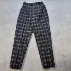 【美品】JAYRO チェックパンツ ブラック M ウエストゴムのサムネイル