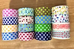 レア！新品&中古★ mt マスキングテープ　ドット　12本セット　廃盤　茶芯 レア！新品&中古☆ mt マスキングテープ ドット 12本セット 廃盤 茶芯