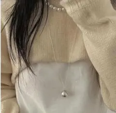 シルバー ネックレス アクセサリー レディース 韓国
