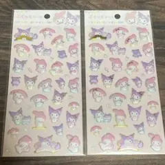 ダイソー サンリオ ぷくっとシール マイメロ クロミ