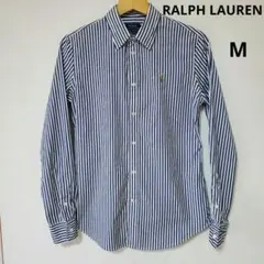 ☆美品☆ポロ ラルフローレン スリムストレッチ ブルー×ホワイト ストライプ